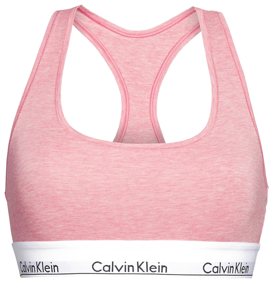 Calvin Klein - Bralette Cotton Stretch ružová